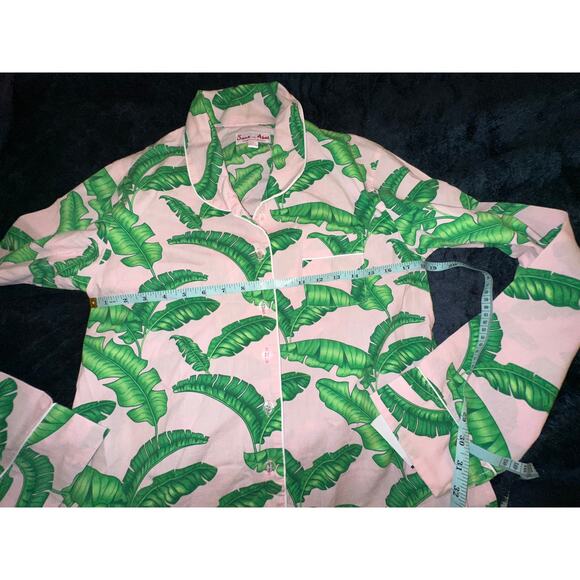 NWOT $168 SANT & ABEL TROPICAL PUNCH COTTON PAJAMAS PJS XS PREPPY - Picture 7 of 9